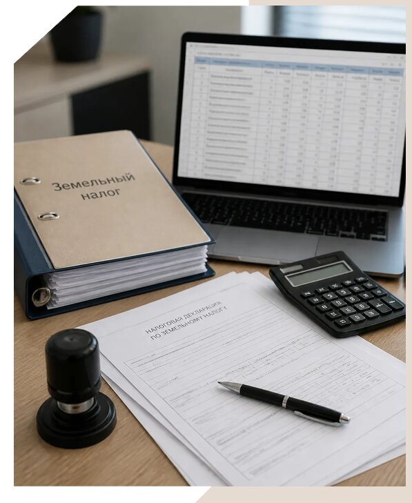 Декларация по земельному налогу в Сосногорске по цене от 4642 р. | Консалтинг1-Сно